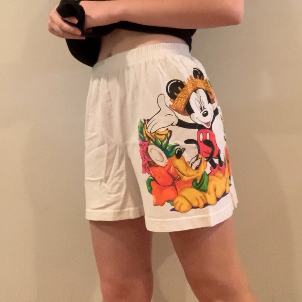 VINTAGE mickey and pluto shorts